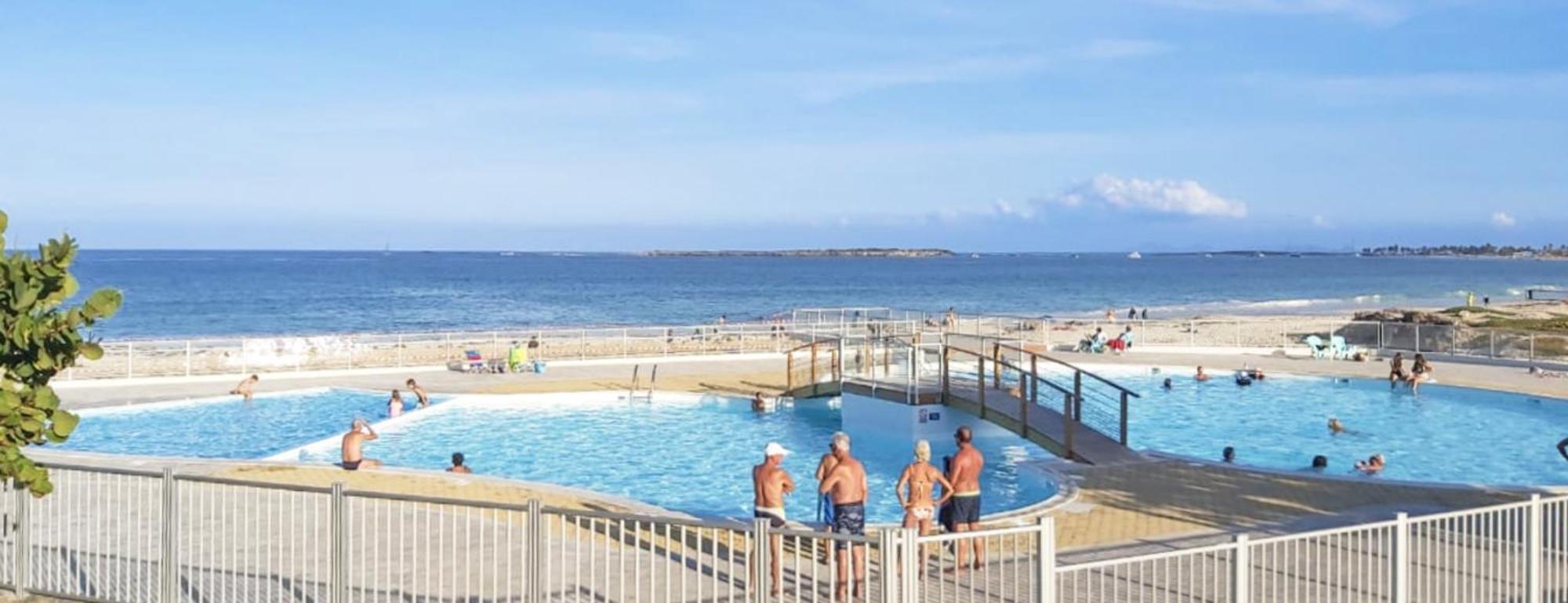 Grand studio 48m2 vue dominante sur la Baie Orientale Cul de Sac Extérieur photo