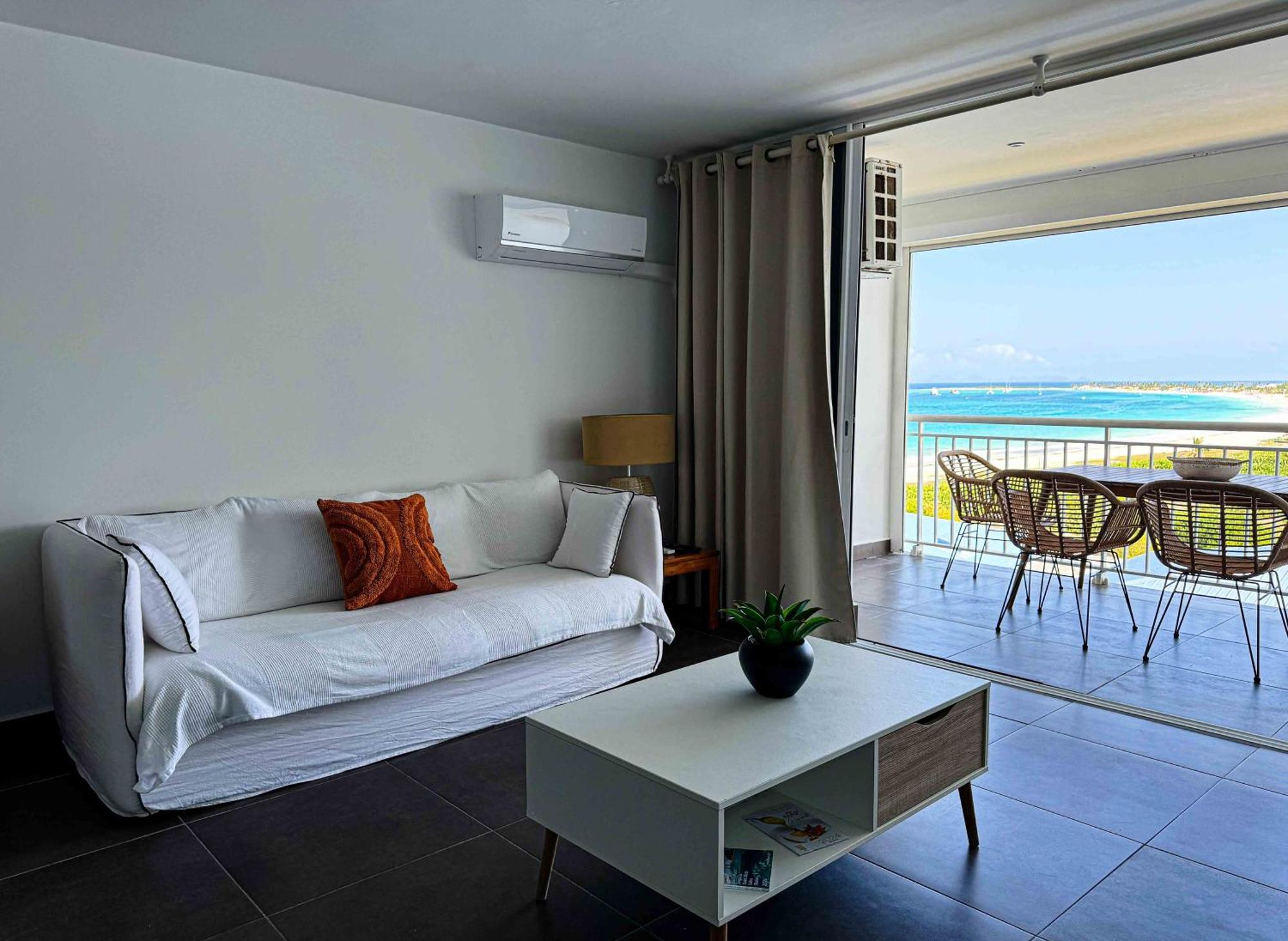 Grand studio 48m2 vue dominante sur la Baie Orientale Cul de Sac Extérieur photo